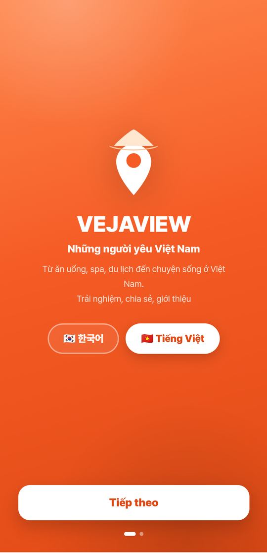 Bấm Tiếng Việt, rồi Tiếp theo