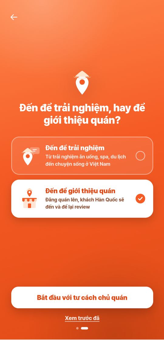 Chọn ô dưới rồi bấm Bắt đầu