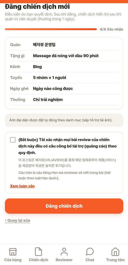 Bước 4/4 · Xác nhận rồi đăng